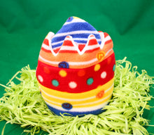 Load image into Gallery viewer, This Peek a boo Puppet is a yellow chick in an Easter egg. It is made of fleece with sewn on eyes. It is washable and safe for all ages.