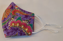 Load image into Gallery viewer, Batik Face Mask - Purple
