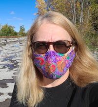 Load image into Gallery viewer, Batik Face Mask - Purple
