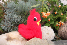 Load image into Gallery viewer, Red Bird Finger Puppet
